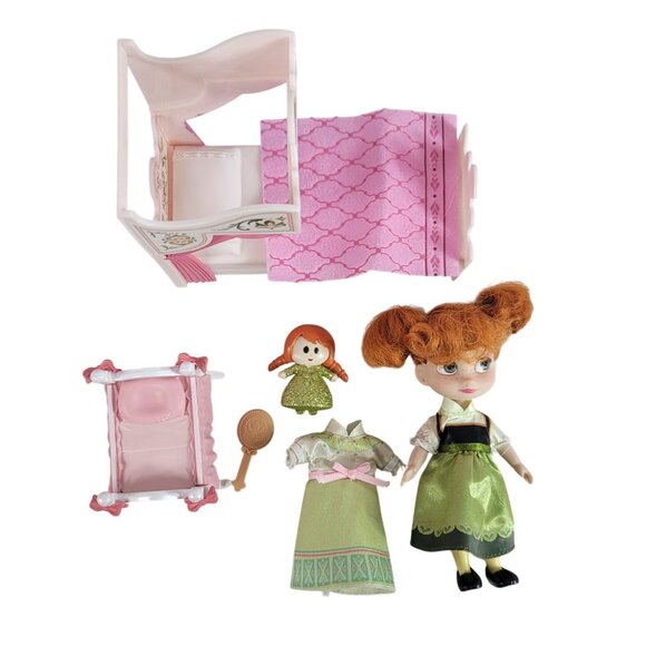 Disney Animators' Collection Frozen Anna Elsa Play Dolls Storage Cases 16 Pieces - Picture 5 of 13